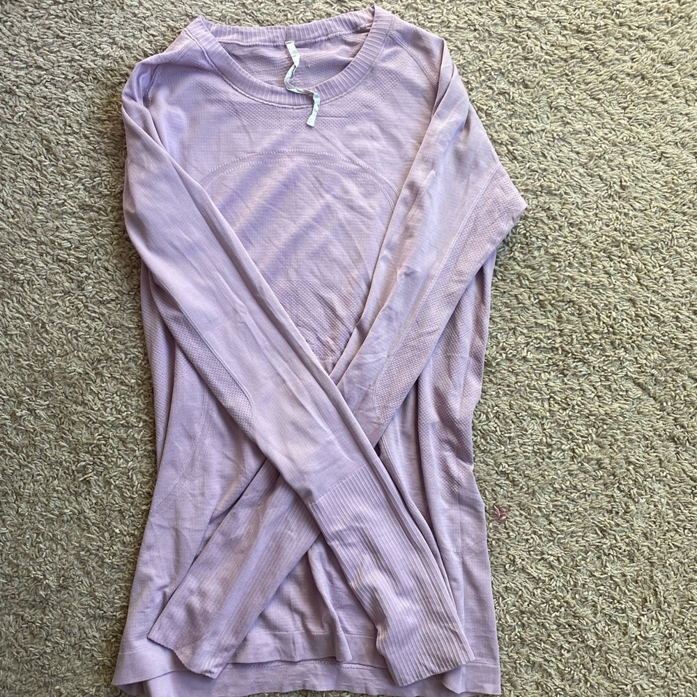 Purple Lululemon swiftly tech long sleeve